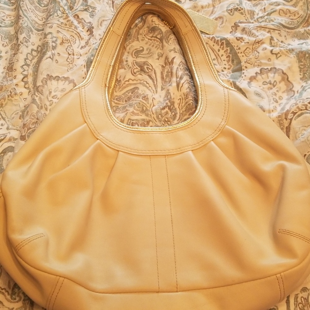 Leather coach bag